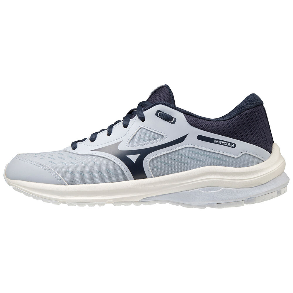 Scarpe Running Mizuno Wave Rider 24 Uomo - Indaco/Bianche - 53746-LZBX